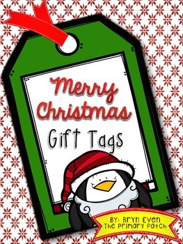 Preview of Merry Christmas Gift Tags-FREEBIE
