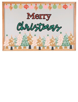 Preview of Merry Christmas (Ornament) - Bulletin Board Design