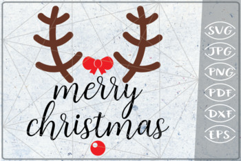 Download Merry Christmas SVG Cutting File Deer Crafters SVG PNG ...