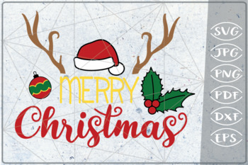 Download Merry Christmas Svg Reindeer Quote Svg Merry Christmas Quote By Cute Graphic
