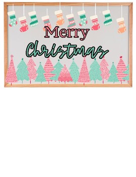 Preview of Merry Christmas (Stockings) - Bulletin Board Design