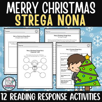 Preview of Merry Christmas Strega Nona Activities