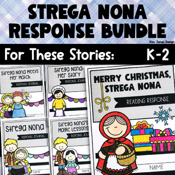 Preview of Strega Nona Read-Aloud Activities: Reading Response Journal BUNDLE 1st 2nd Grade