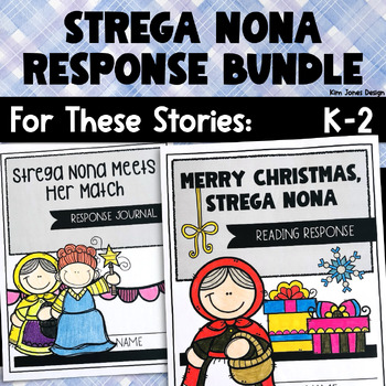 Preview of Merry Christmas Strega Nona & Strega Nona Meets Her Match Response BUNDLE