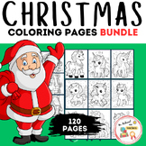 Merry Christmas Unicorn Coloring Bundle - "Christmas Unicorn"