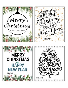 Happy New Year Gift Tags Printable