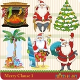 Merry Claus Santa Clipart Graphics