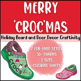 Merry Crocmas! Holiday Craft Door/Board Decor. Fun Decembe