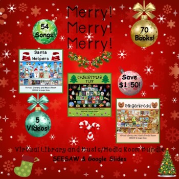 Preview of Merry! Merry! Merry! Virtual Library & Music/Media BUNDLE