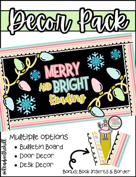 Preview of Merry and Bright Winter Bulletin Board/Door Decor