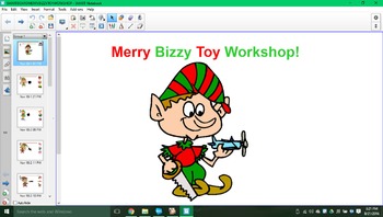 Preview of Merry bizzy toy workshop SMARTboard activity!!!