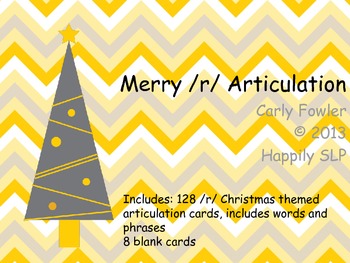 Preview of Merry /r/ Articulation - Christmas Words and Phrases