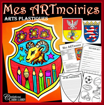 Preview of Rentrée scolaire: Mes ARTmoiries, arts plastiques, histoire, armoiries, blasons