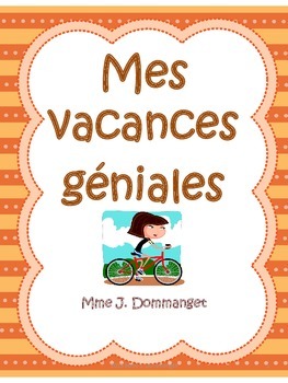 Preview of Mes Vacances Géniales