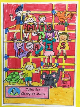 Preview of Mes amis- FRENCH-Student booklet-Grade 1 & 2