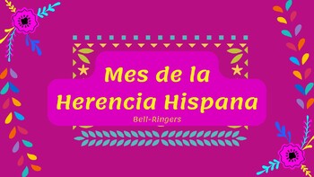 Preview of Mes de La Herenica Hispana: Hispanic Heritage Month Bell-Ringers for Novice