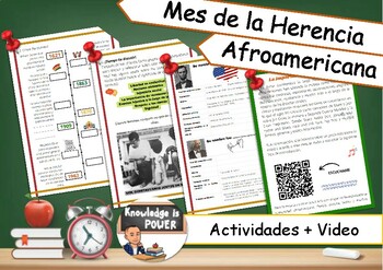 Preview of Mes de la Herencia Afroamericana | Activities + Music + Debate | Spanish