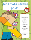 Mes mots cachés pour... (My Word Search for...) - French W