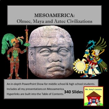 Preview of Mesoamerican Civilizations Power-Point Presentation Bundle