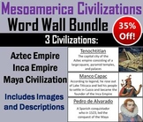 Civilizations of Mesoamerica Word Wall Bundle: Aztecs, May