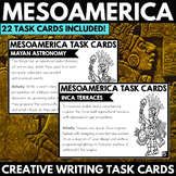 Mesoamerica Task Cards - Creative Writing Prompts Maya Inc