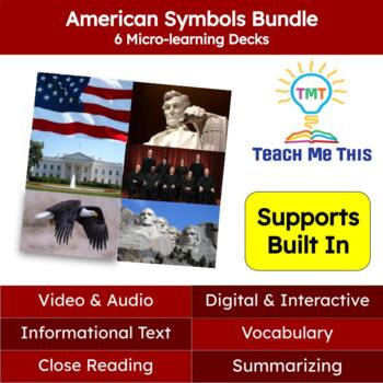 Preview of American Symbols Informational Text Reading Passages Bundle