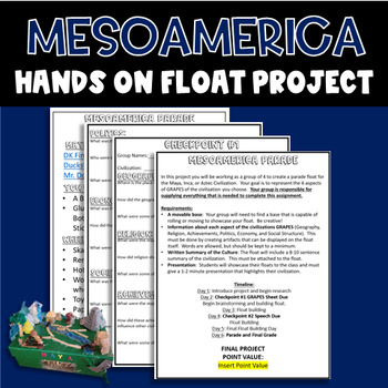 Preview of Mesoamerica Parade Floats:  A Hands On, Ready to Use Project