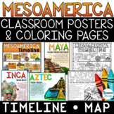 Mesoamerica Posters - Timelines Maps - Coloring Pages - Wo