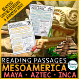 Mesoamerica Reading Comprehension Passages - Questions - A