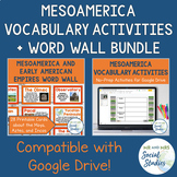 Mesoamerica Vocabulary Activity Set and Word Wall Bundle