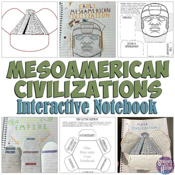Preview of Mesoamerica Civilizations Interactive Notebook: Aztecs, Inca, Maya Map Activity