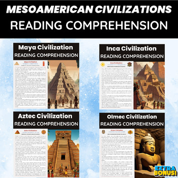 Preview of Mesoamerican Civilizations Reading Comprehension | Native American Civilizations