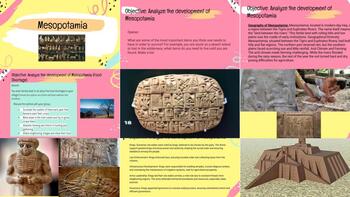 Preview of Mesopotamia 51 Slides Bundle and Notes