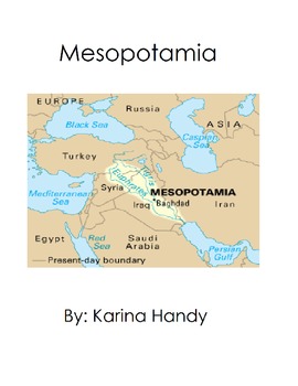 Preview of Mesopotamia Adapted Story