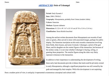 elements mesopotamia artifact civilization analysis