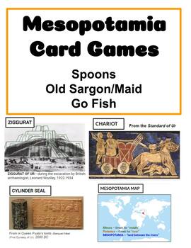 Preview of Mesopotamia Card Games (Spoons, Go Fish, Old Maid)