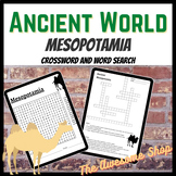 Mesopotamia Vocabulary Crossword and Word Search Enrichment FUN