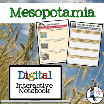Preview of Mesopotamia Digital Interactive Notebook for Google Drive