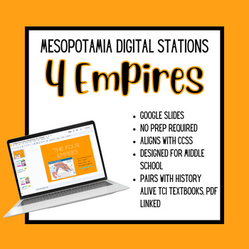 Preview of Mesopotamia: Digital Stations- 4 Empires of Mesopotamia (Ch. 6 TCI History Alive