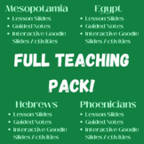 Mesopotamia, Egypt, Hebrews, and Phoenicians FULL TEACHING PACK