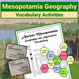 Mesopotamia Geography Vocabulary Activity Hexagonal Thinki