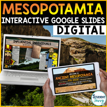 Preview of Mesopotamia Google Classroom Distance Learning | Interactive Digital