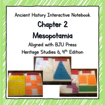 Preview of Mesopotamia Interactive Notebook- BJU Press Aligned