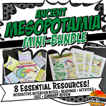 Preview of Mesopotamia Interactive Notebook Bundle or Independent Work Packet