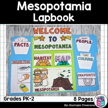 Preview of Mesopotamia Lapbook for Early Learners - Ancient Civilizations
