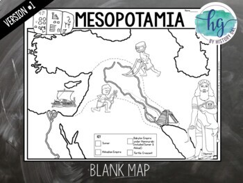 Mesopotamia Map Activity (Print and Digital) by History Gal | TpT