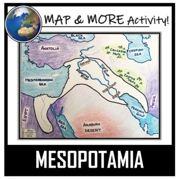 Preview of Mesopotamia Map Activity- Fertile Crescent (Assyria, Babylon, Sumer)