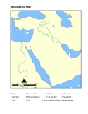 Mesopotamia Map and Key