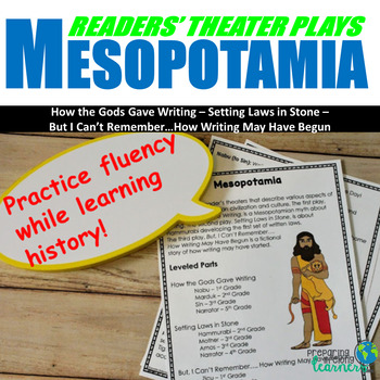 Preview of Mesopotamia Readers Theater Plays (With Leveled Parts)
