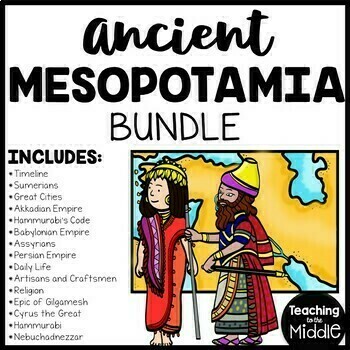 Preview of Ancient Mesopotamia Reading Comprehension Worksheet Bundle Civilizations